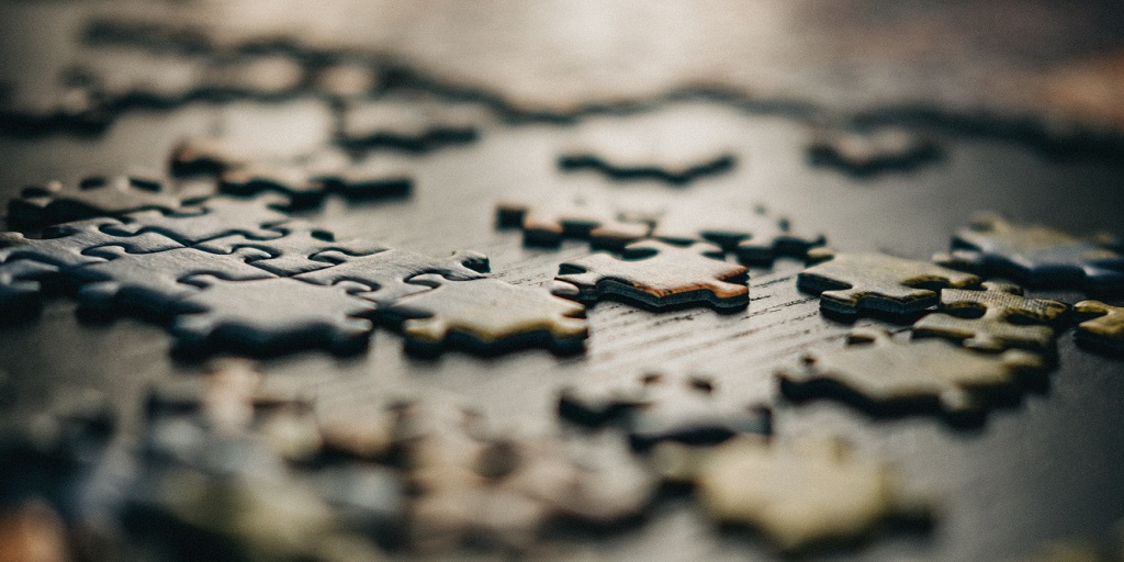 Close up photo of jigsaw